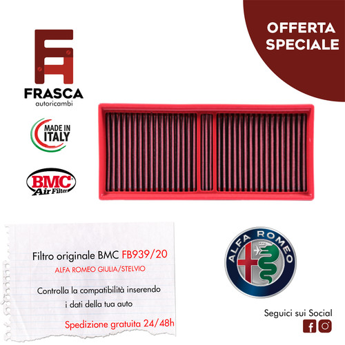 Filtro aria sportivo bmc - aria,