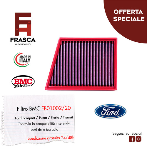 Filtro aria sportivo bmc ford - bmc,